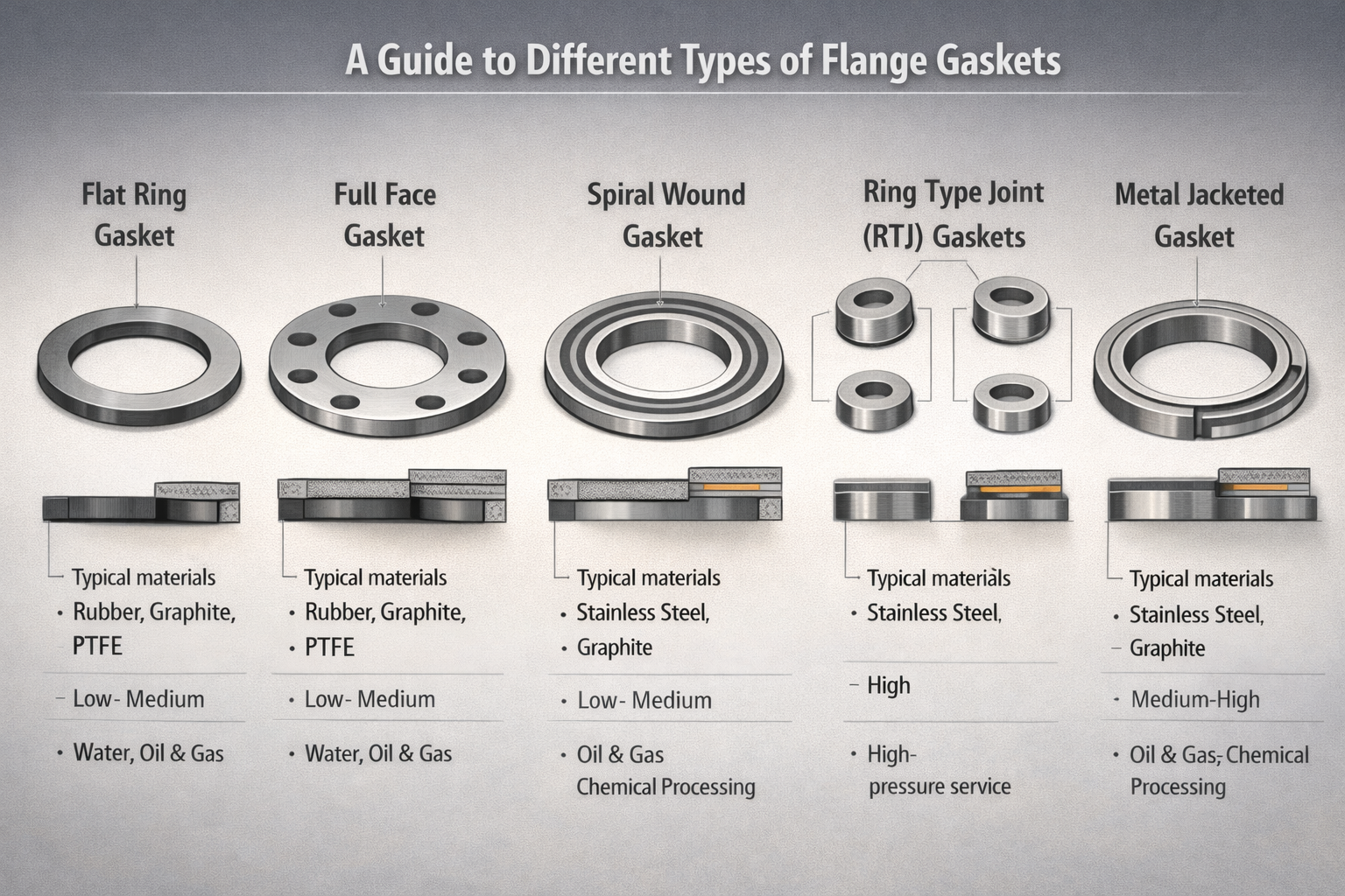 A Guide to Different Types of Flange Gaskets
